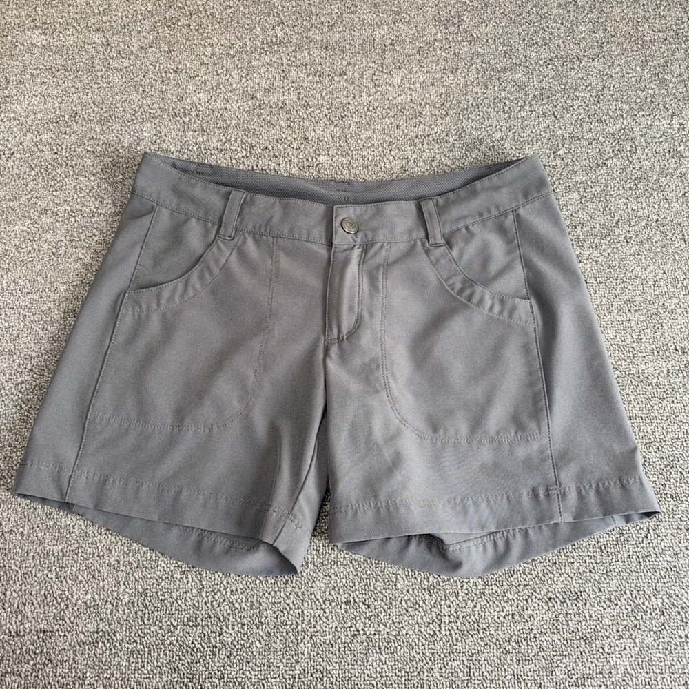 Patagonia Gray Hiking Shorts Size 2 Stretch Outdoor Trail Activewear Gorpcore